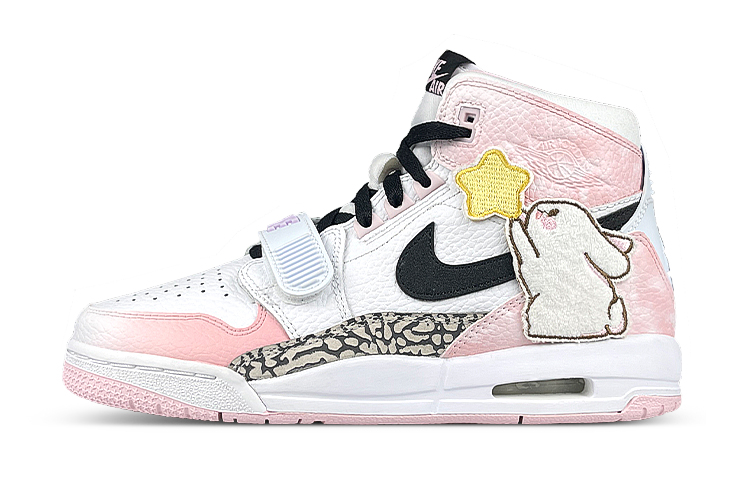 Jordan Legacy 312 Vintage Basketball Shoes Women's White Pink