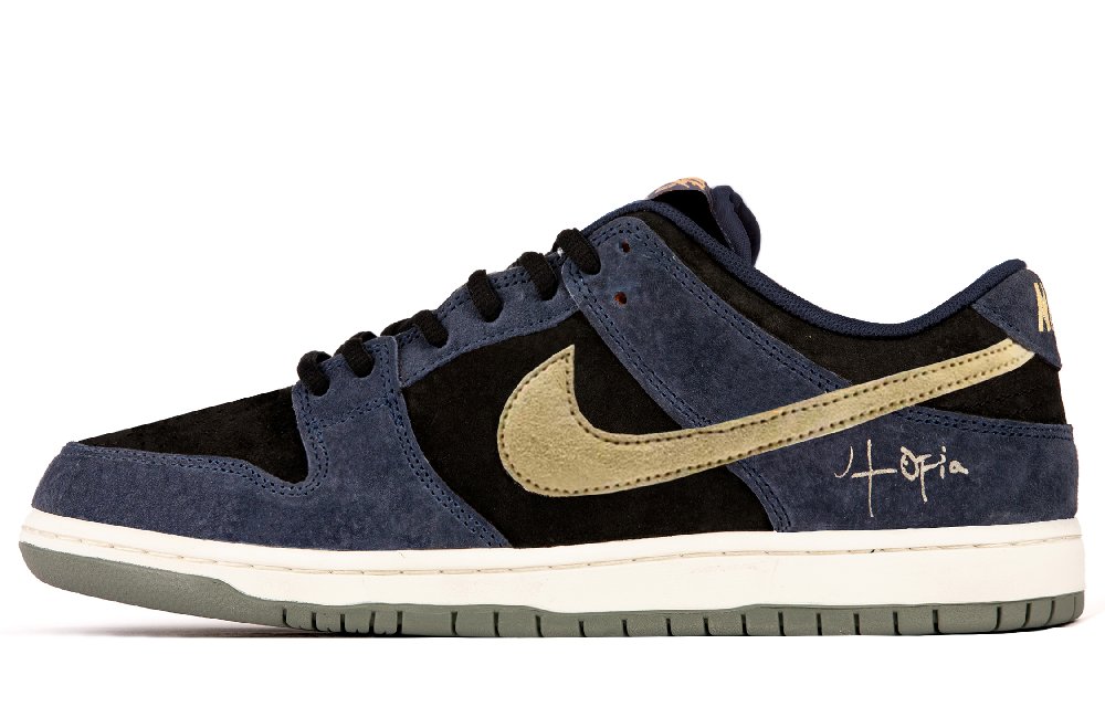 Nike Dunk SB Abrasion Resistant Height Increasing Low Top Skateboard Shoes Unisex Mist Gray Blue