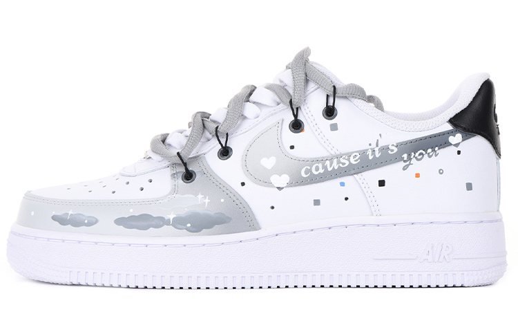 Nike Air Force 1 07 Air Force 1 Coverage Warm Low-Top Skateboard Shoes Men's Gray White
