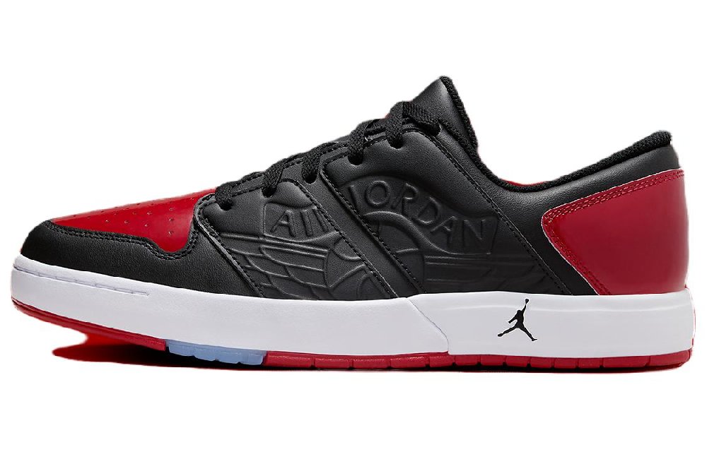 Jordan Nu Retro 1 Low Black White Varsity Red