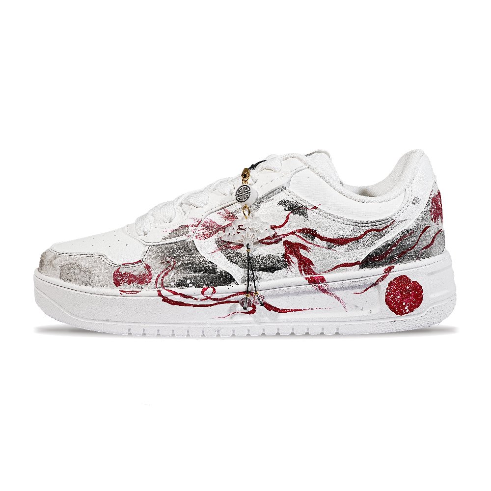 ANTA Relaxed Skateboard Shoes Unisex Low top Red