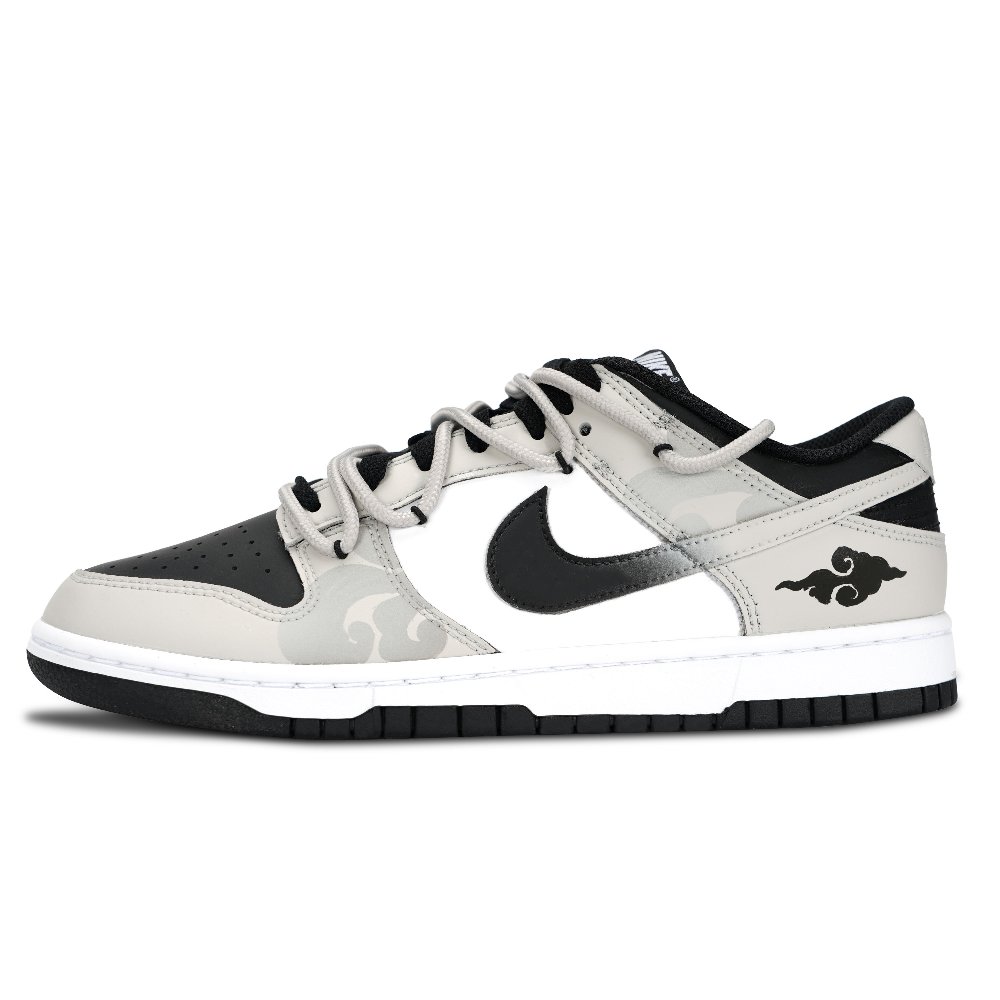 Nike Dunk Black White, Soaring Through Clouds Anti Slip Wear Resistant Low Top Skateboard Shoes Unisex Black White
