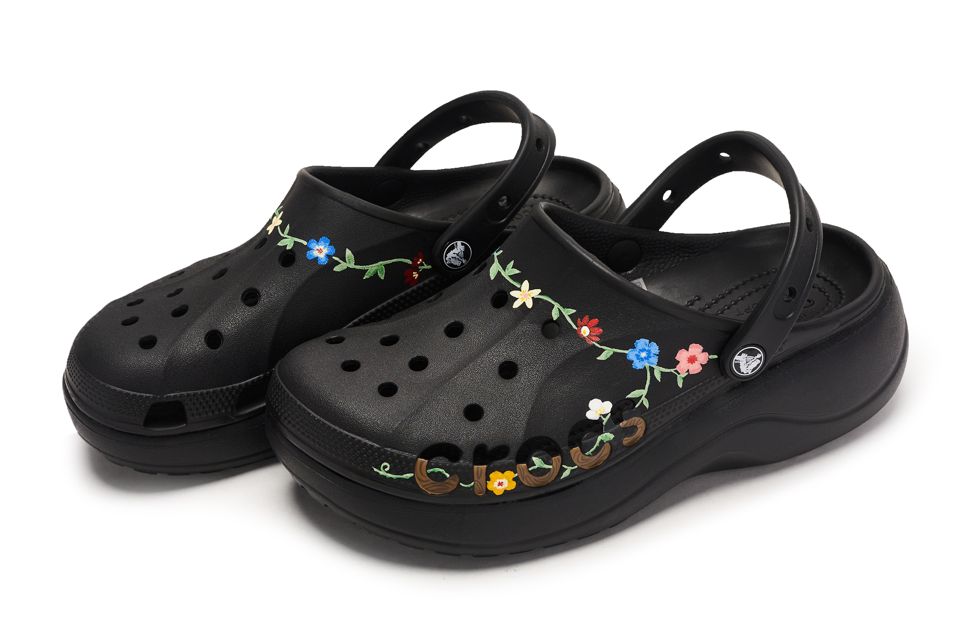 Crocs Baya Platform Clog 811 Manufacturing, Peanuts Full Road, Special Shoe Box Clogs Women's Black купить в интернет-магазине Yoocart с быстрой доставкой по России.