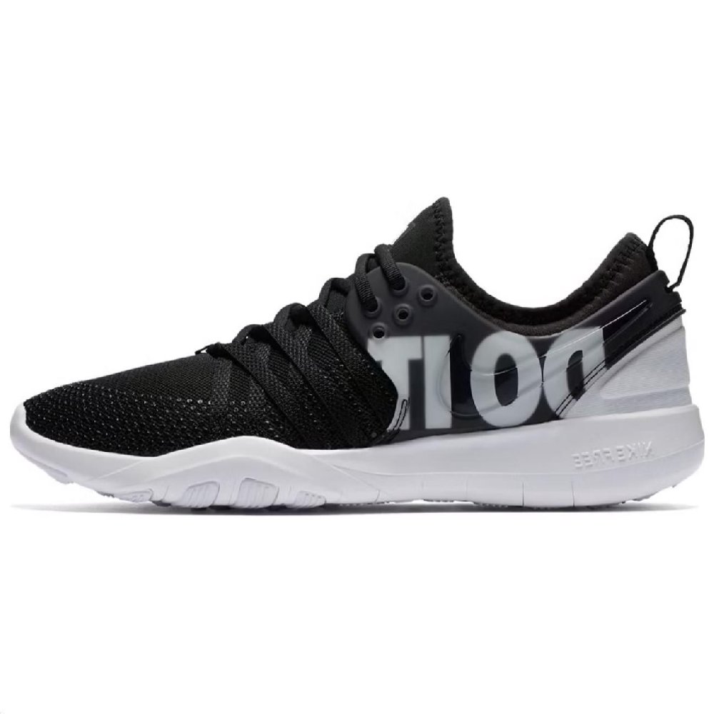 Nike Free Tr 7 Premium Just Do It Black White Women's