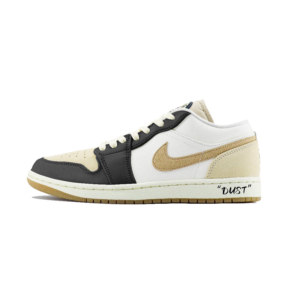 Jordan Air Jordan 1 Low Dongdan Abrasion Resistant Low Top Vintage Basketball Shoes Men's White Brown