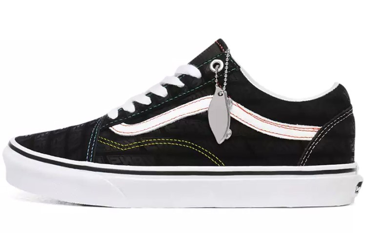 Vans Emboss Old Skool Shoes Black Women's
