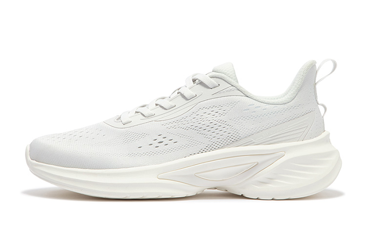 361° Blade Edge Cushioning, Slip Resistant, And Abrasion Resistant Low Top Running Shoes Women's Gray White