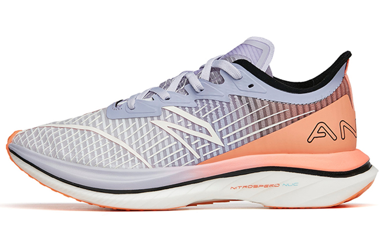 Anta C202 GT Low-Top Running Shoes Women's Blue Gray Orange