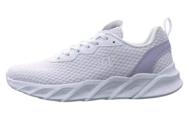 361° Anti Slip Wear Resistant Low Top Running Shoes Women's White Gray