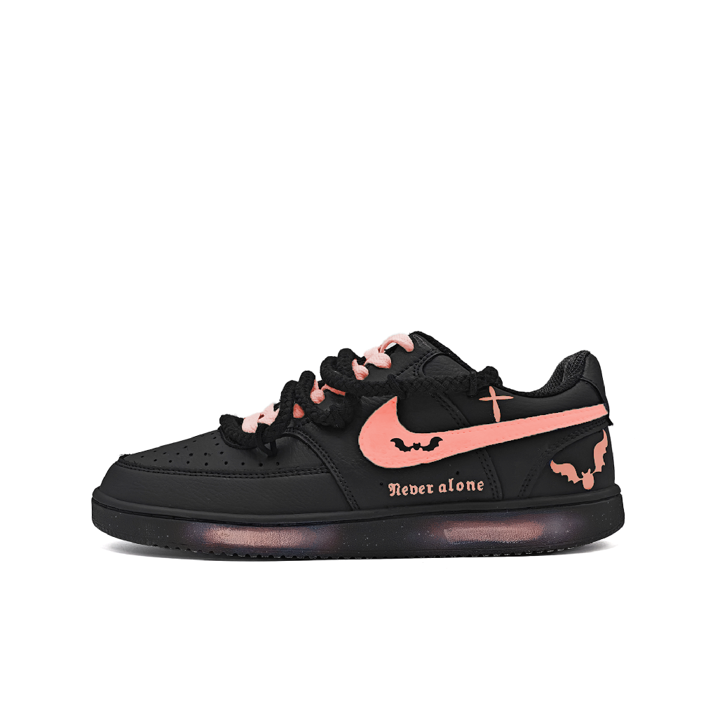 Nike Court Vision Slip-Resistant Cushioning Lightweight Low-Top Skateboard Shoes Unisex Red