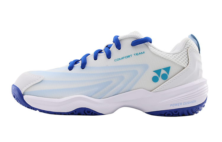 YONEX Cushioning, Slip Resistant, Abrasion Resistant, Breathable Coverage Low Top Badminton Shoes Unisex White Blue
