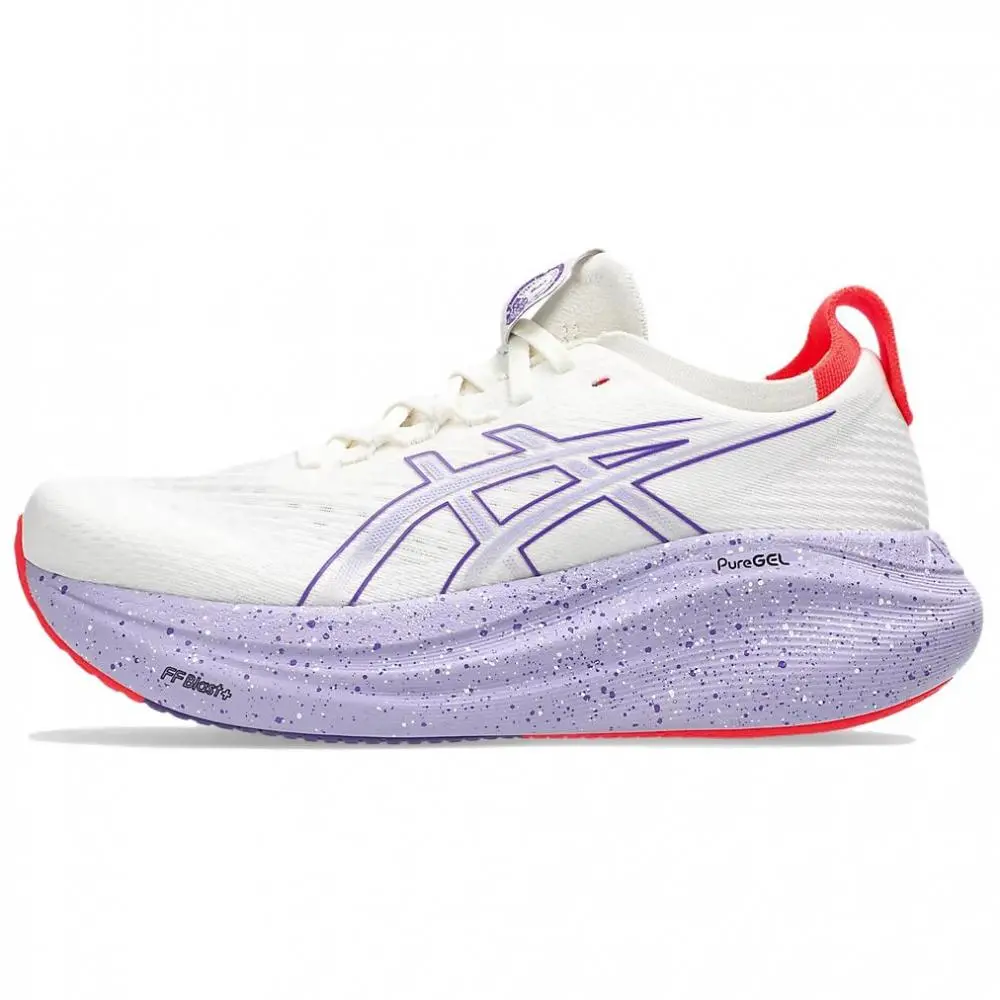 Asics GEL NIMBUS 27 Breathable Running Shoes Women's White