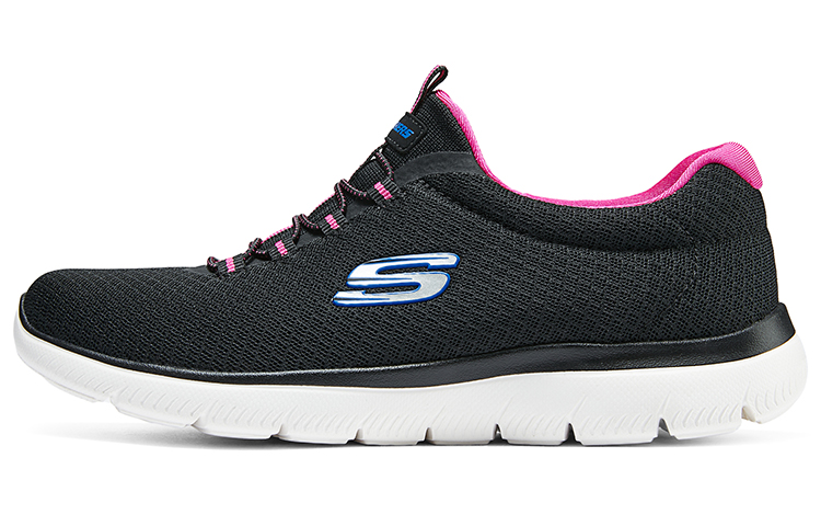 Skechers Summits Cushioning Breathable Low-Top Casual Shoes Women's Black Red