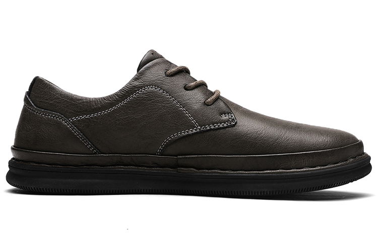 Jeep Casual Leather Shoes Men's Low top Khaki