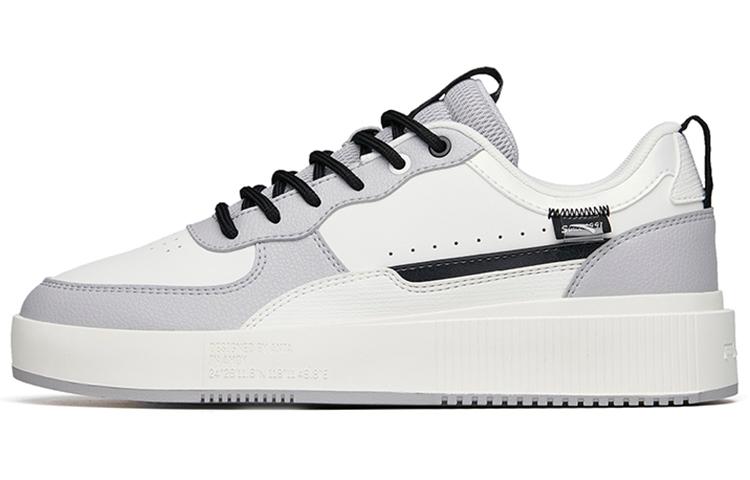 Anta Life Collection Anti-Slip Wear-Resistant Low-Top Skateboard Shoes White Gray