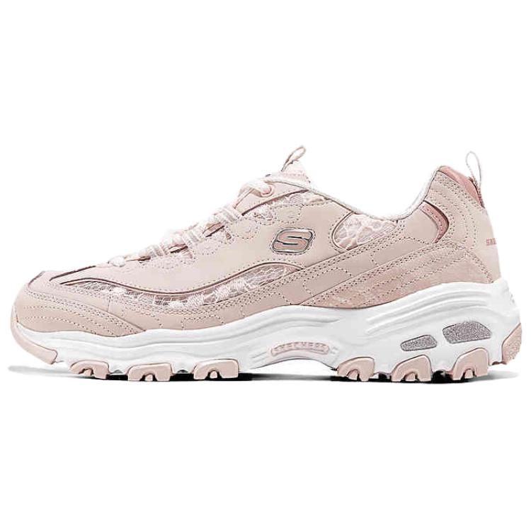 Skechers DLITES Low Top Casual Shoes Women's Rose Red