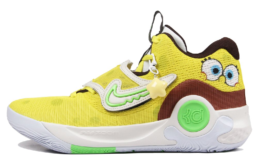 Nike KD Trey 5 X EP Durable Breathable Low-Top Basketball Shoes Men Yellow Brown