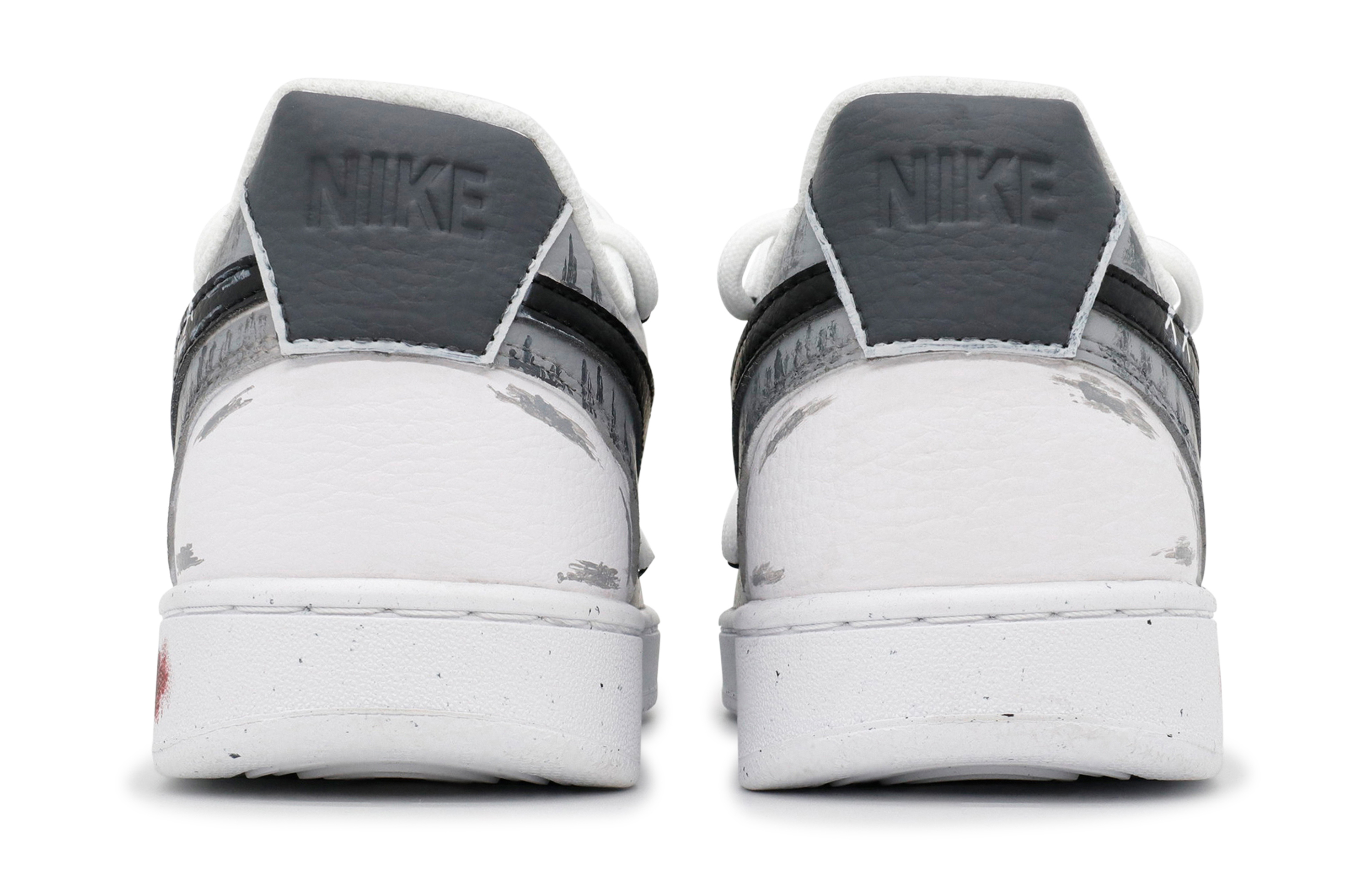 Nike Court Vision 1 Slip-Resistant Cushioning Abrasion-Resistant Low-Top Skateboard Shoes Men's Gray White купить в интернет-магазине Yoocart с быстрой доставкой по России.