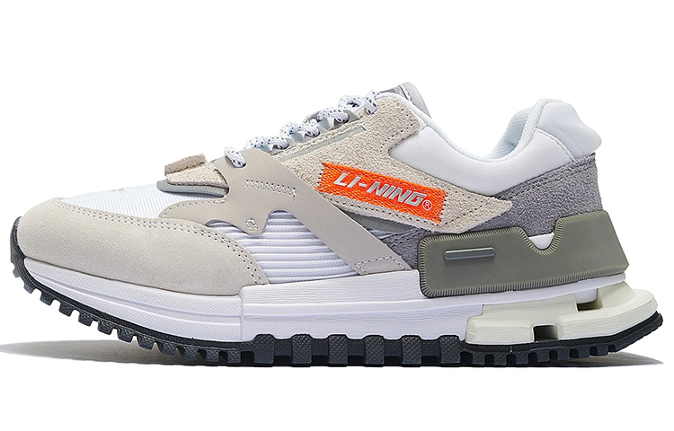 LiNing Shock Absorbers With Slip Resistant And Abrasion Resistant Properties Low Top Casual Shoes Women's