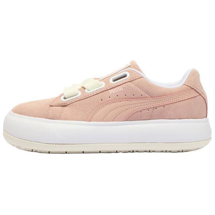 PUMA SUEDE MAYU Low Top Skateboard Shoes Women's Pink White