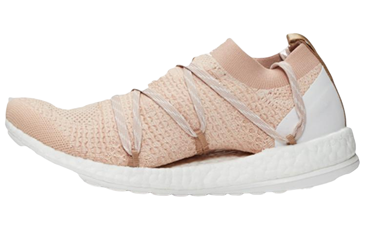 Adidas Slip Resistant Low Top Marathon Running Shoes Women's Nude Pink