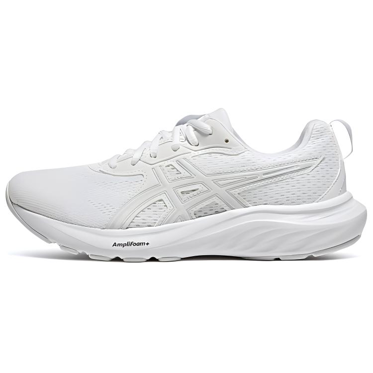 Asics GEL CONTEND 9 Anti Slip Wear Resistant Low Top Running Shoes Women's White Gray