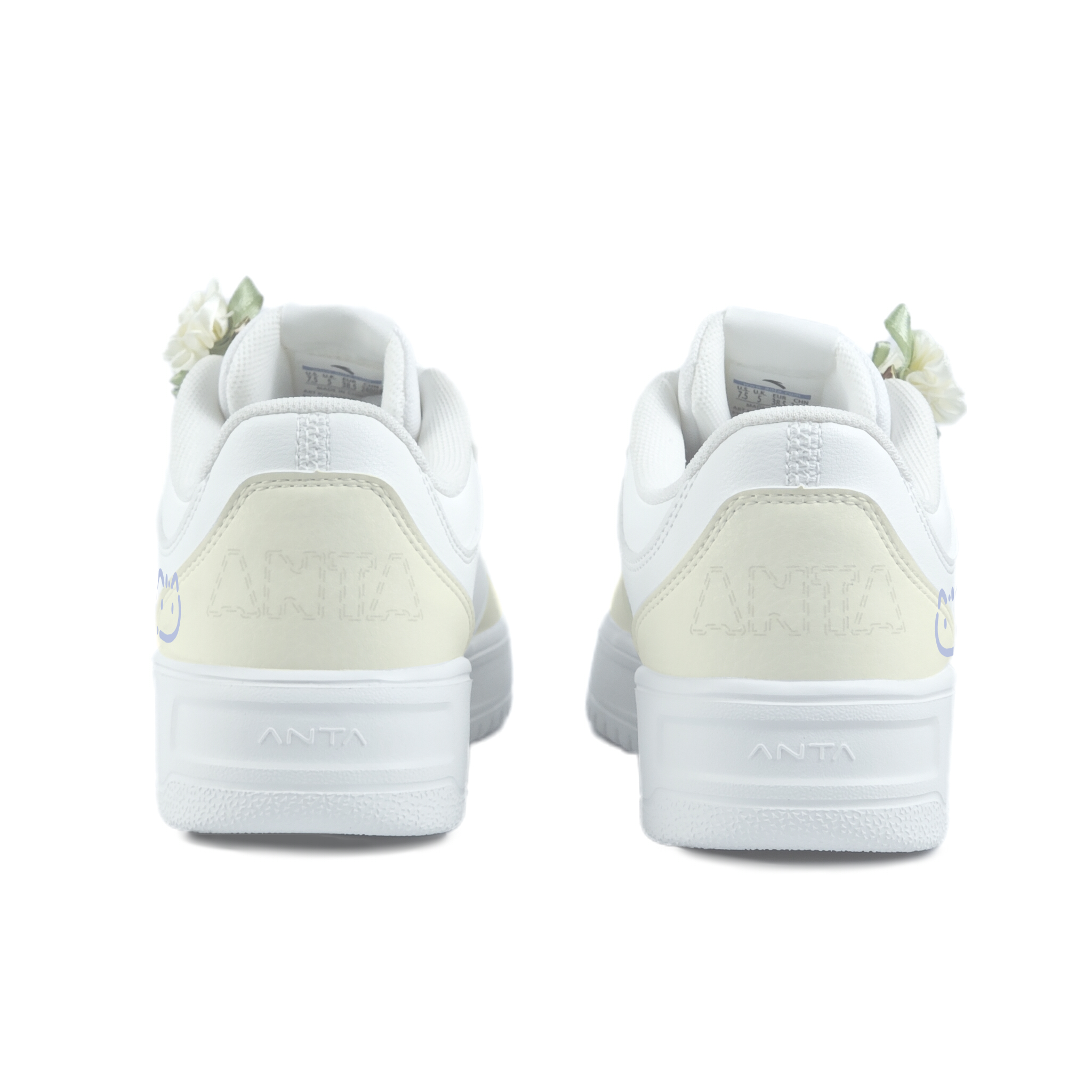 Anta Relaxed Coverage Slip Resistant And Abrasion Resistant Low top Skateboard Shoes Unisex White Yellow купить в интернет-магазине Yoocart с быстрой доставкой по России.