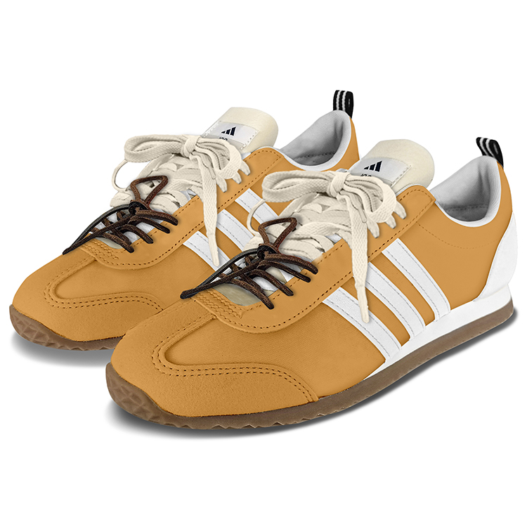 Adidas Neo VS JOG 2.0 Wear-Resistant Coverage Low-Top Casual Shoes Unisex Brown White