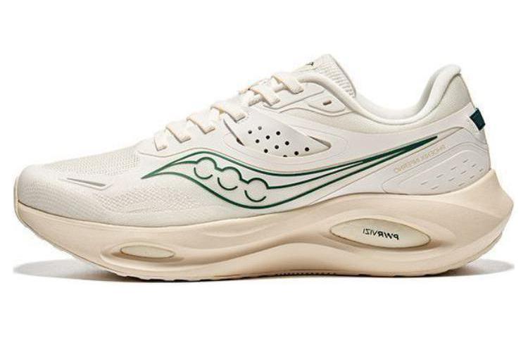 Saucony Phoenix LS Cushioning Breathable Coverage Low-Top Training Running Shoes Men's Beige Green