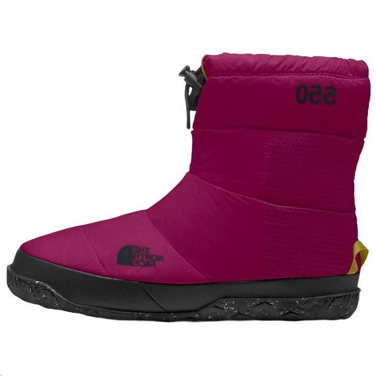 THE NORTH FACE Nuptse Abrasion-Resistant Cushioning Crew Snow Boots Women's Rose Red
