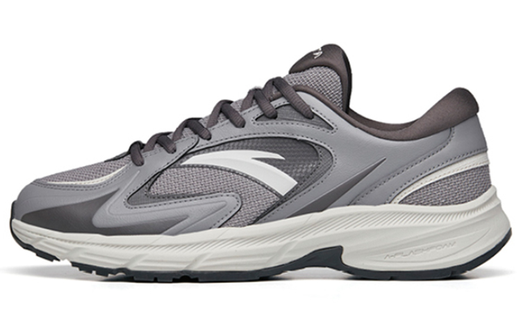 ANTA AT952 Running Shoes Men Low-Top Sandstorm Gray/Slate Gray/One Degree Gray