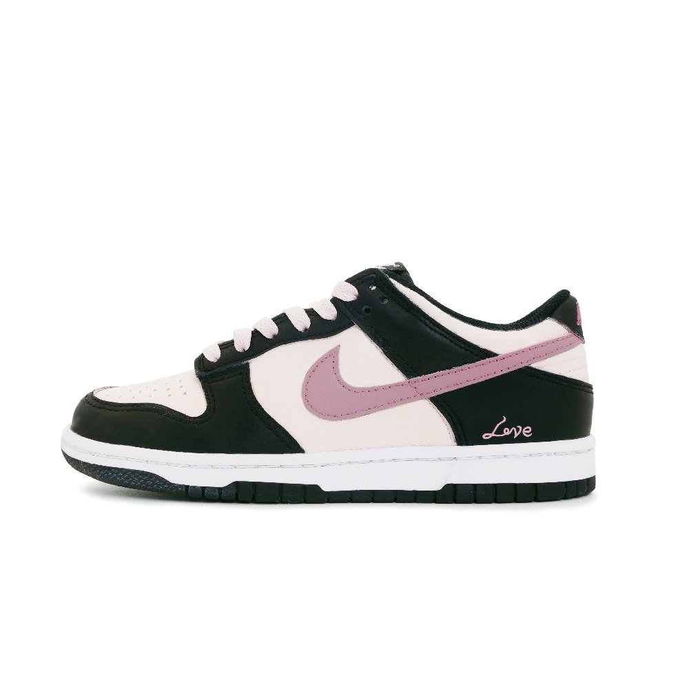 Nike Dunk Cheese Berry Anti Slip Wear Resistant Low Top Skateboard Shoes Unisex Black Pink
