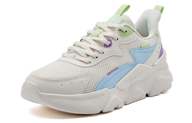 361° Anti-Slip And Wear-Resistant Breathable Low-Top Casual Shoes Women's White Purple купить в интернет-магазине Yoocart с быстрой доставкой по России.