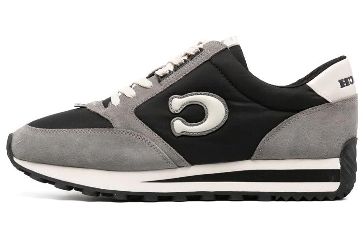 COACH Wear-Resistant Low-Top Casual Shoes Men's Gray Black