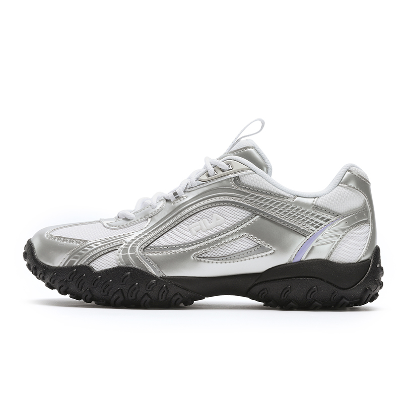 FILA PEBBLE Shock Absorbers With Slip Resistant Features Low Top Casual Shoes Women's Silver Gray/White