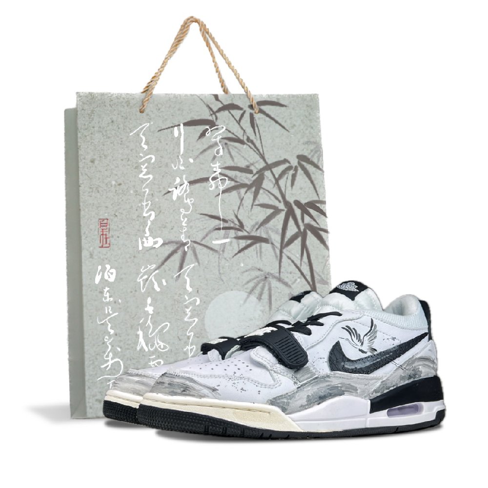 Jordan Legacy 312 Vintage Basketball Shoes Men Mid Top White/Black