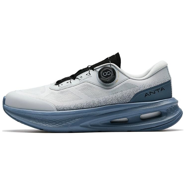 Anta Cushioned Slip Resistant Low Top Training Shoes Men's Gray Blue