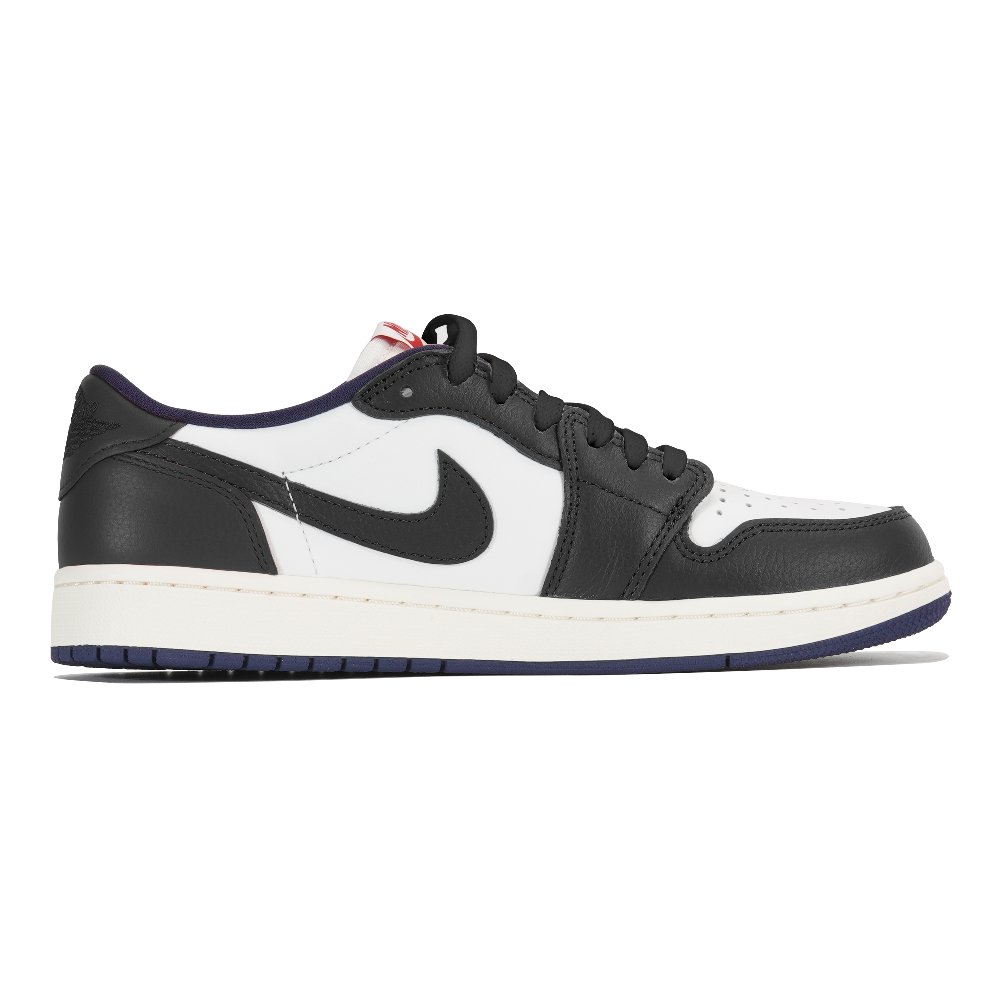 Jordan Air Jordan 1 Slip-Resistant Low-Top Vintage Basketball Shoes Men's Black White