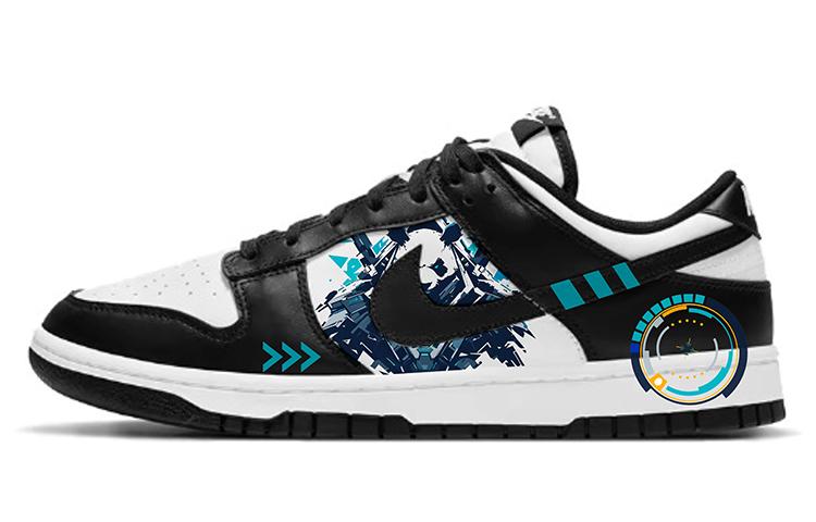 Nike Dunk Skateboard Shoes Unisex Low-Top White Black