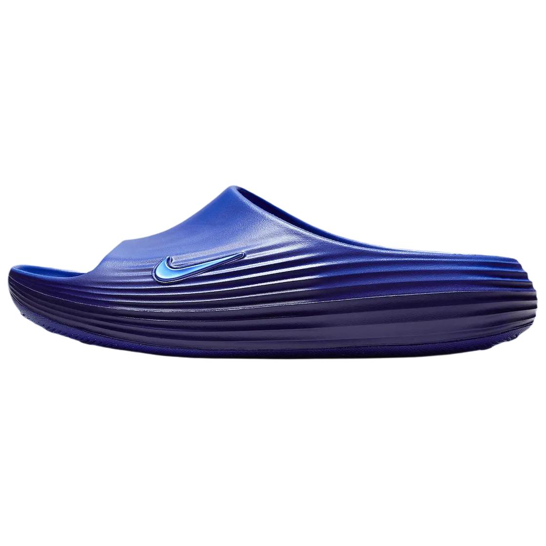 Nike ReactX Rejuven8 Abrasion Resistant Slide Slippers Unisex Blue