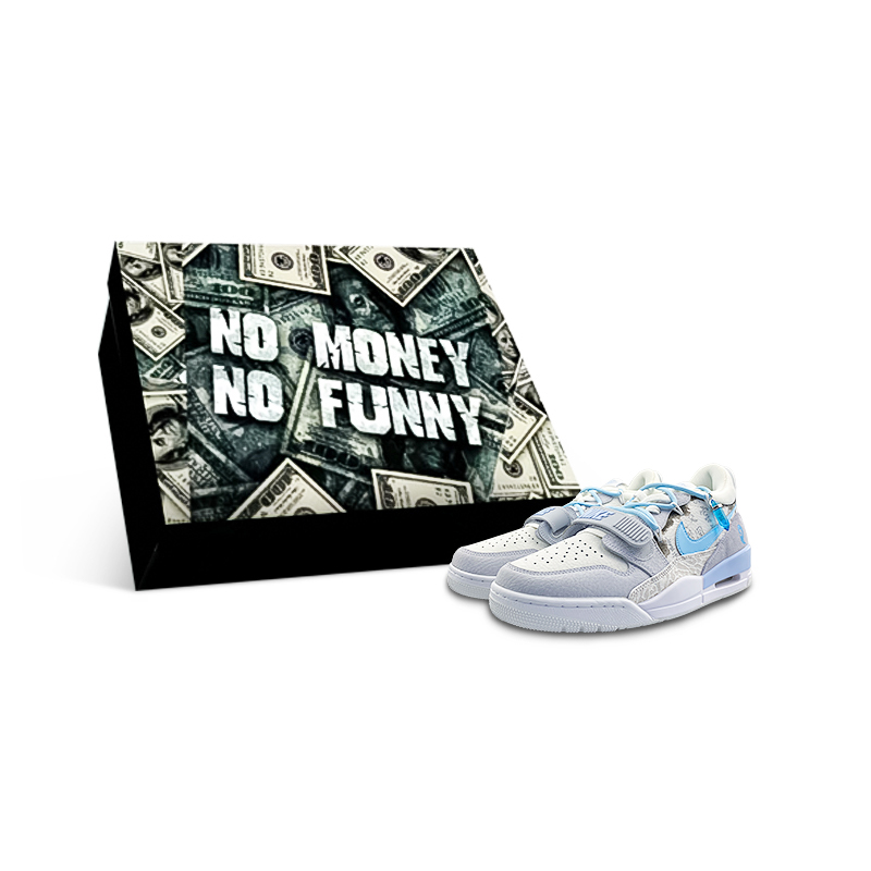 Jordan Legacy 312 Low Top Vintage Basketball Shoes Men's Blue White