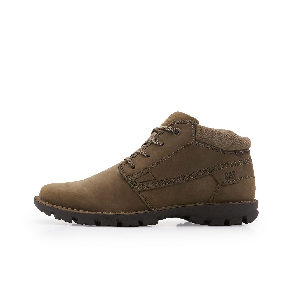 CAT Convert SS2023 Slip-Resistant Mid-Top Outdoor Shoes Men's Brown