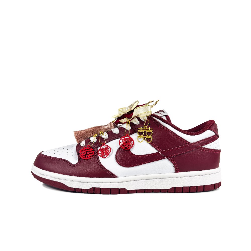 Nike Dunk Anti-Slip Wear-Resistant Low-Top Skateboard Shoes Men's Red