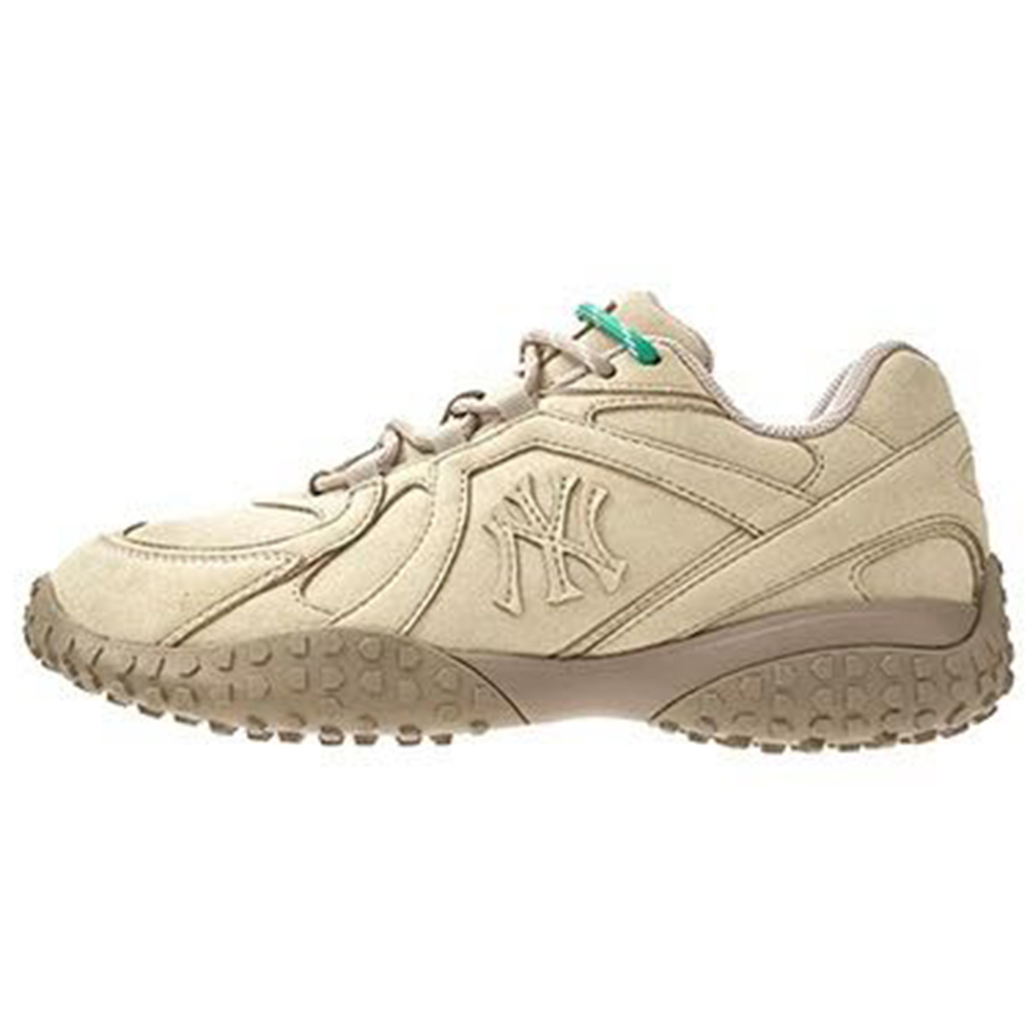 MLB New York Yankees Lightweight Anti Slip Low top Skateboard Shoes Unisex Light Beige