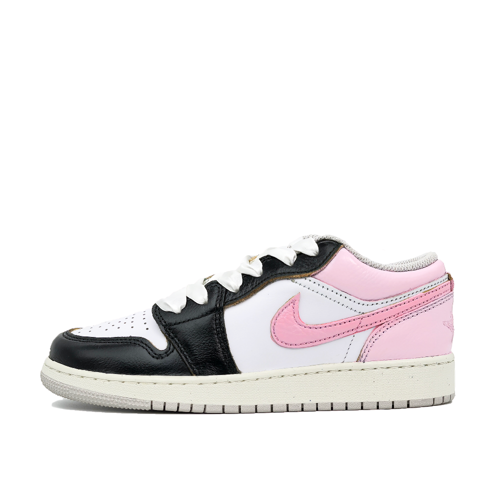 Jordan Air Jordan 1 Abrasion Resistant Low top Vintage Basketball Shoes Women's Pink