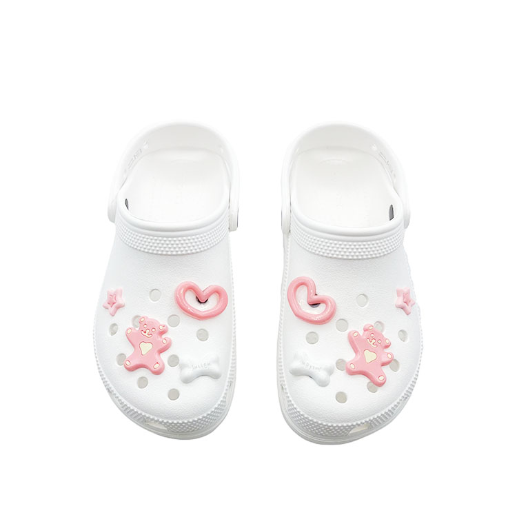 Crocs Classic Platform Lined Clog Heartbeat Bear, Adorable Campus, Beach Clogs Unisex White купить в интернет-магазине Yoocart с быстрой доставкой по России.