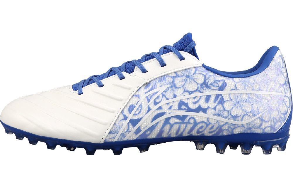 LiNing Jin TF Rubber Broken Studs Firm Ground, Artificial Ground Soccer Shoes Men's Blue White