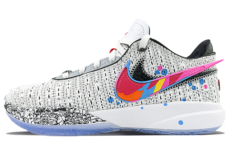 Nike LeBron 20 LeBron 20 EP Wear-Resistant Low-Top Basketball Shoes Men's Gray Red