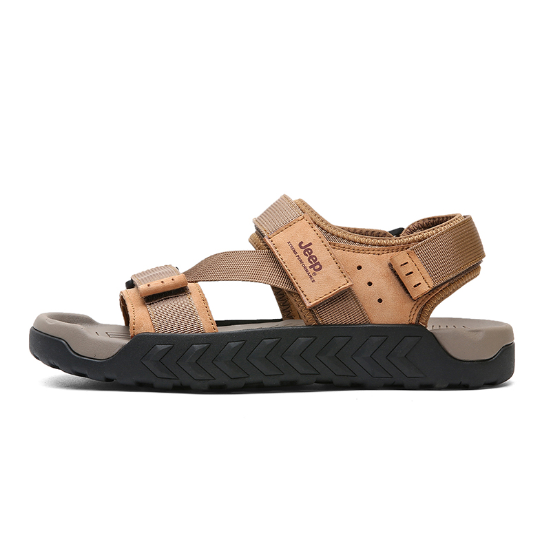 Jeep Sports Beach Sandals Men's Camel