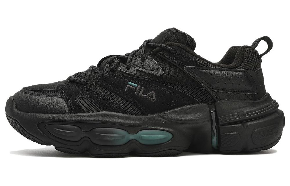 FILA ET Anti-Slip Wear-Resistant Low-Top Running Shoes Men's Black